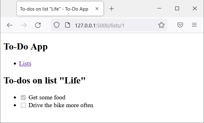 To-Do App w/o styling