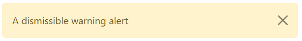 UI bootstrap dismissible warning alert
