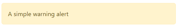 UI bootstrap warning alert